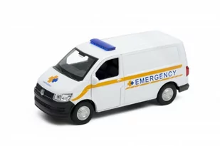 Welly 1:34 Volkswagen T6 VAN EMERGENCY biały - Samochody i pojazdy dla dzieci - miniaturka - grafika 1