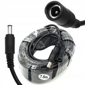 Akcesoria do monitoringu - KABEL PRZEDŁUŻACZ zasilania zasilacza DC kabel Wtyk Gniazdo 7,5m 2,1/5,5mm - miniaturka - grafika 1