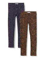 Legginsy - NAME IT Dziewczęce legginsy, Vintage fioletowy/opakowanie: 2 szt, 80 cm - miniaturka - grafika 1
