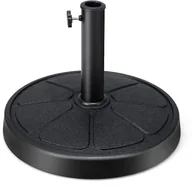 Parasole ogrodowe - Stojak na parasol przeciwsłoneczny, 14 kg, okrągły stojak na parasole o średnicy 38/48 mm, Ø 45 cm, stojak na parasol do ogrodu, na balkon, czarny - miniaturka - grafika 1