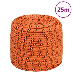 vidaXL Linka żeglarska, pomarańczowa, 8 mm, 25 m, polipropylen - Żeglarstwo - miniaturka - grafika 1
