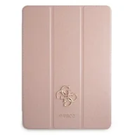 Etui do tabletów - GUESS Etui na iPad 12.9&quot; 2021 Guess Saffiano Collection Book Cover różowy GUE001478 - miniaturka - grafika 1