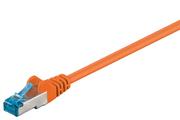 Kable miedziane - Wentronic kabel sieciowy 93744 Cat6 a S/FTP (2 X wtyk RJ45, PIMF podwójnie ekranowany) Pomarańczowy 4040849937446 - miniaturka - grafika 1