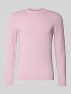 Swetry męskie - Sweter z dzianiny z mieszanki bawełny i kaszmiru z okrągłym dekoltem - miniaturka - grafika 1