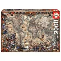 Educa Puzzle 2000 elementów Mapa piratów - Puzzle - miniaturka - grafika 1