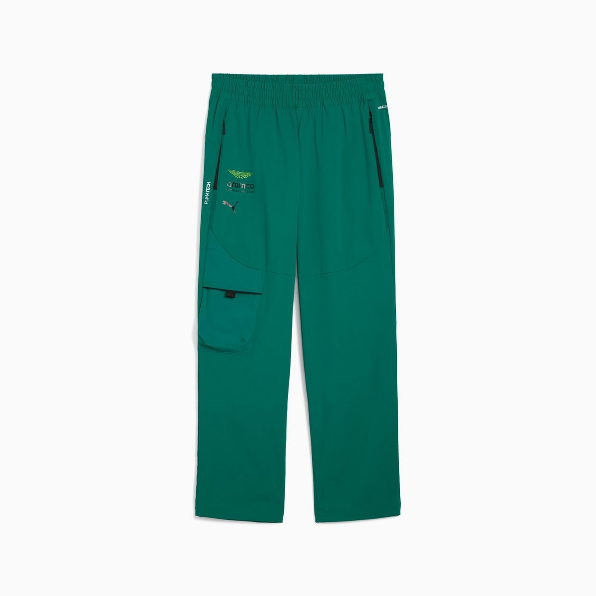 Spodnie dresowe męskie Puma AMF1 LIFESTYLE PUMATECH zielone 63444504 r L