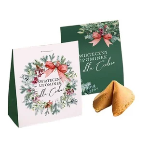 CIASTECZKA z wróżbą świąteczne w opakowaniu Najpiękniejsze Święta 12szt - Przekąski dla dzieci - miniaturka - grafika 1