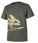 Odzież taktyczna i umundurowanie - T-Shirt Helikon-Tex "Full Body Skeleton" - Oliwkowa ziekeń - miniaturka - grafika 1