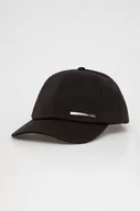 Czapki męskie - Calvin Klein czapka z daszkiem kolor czarny gładka - miniaturka - grafika 1