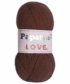 Pasmanteria - Włóczka PAPATYA Love Kamgarn kolor C. Brązowy 9080 - miniaturka - grafika 1