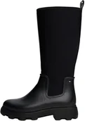 Kalosze damskie - Tommy Hilfiger Damskie buty przeciwdeszczowe FLAGA DŁUGA RAINBOOT CIEPŁA Podszewka FW0FW08973 Kalosze Czarne (Czarne), 4, Czarny, 37 EU - miniaturka - grafika 1