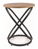 Ławy i stoliki kawowe - ŁAWA EOS E DĄB ARTISAN/CZARNY FI45 - miniaturka - grafika 1