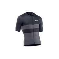 Koszulki rowerowe - Koszulka rowerowa NORTHWAVE BLADE AIR Jersey czarno szara - miniaturka - grafika 1