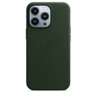 Etui i futerały do telefonów - Skórzane etui na telefon iPhone 13 Pro Skórzane etui z Magsafe Sequoia zielony - miniaturka - grafika 1