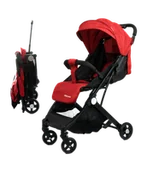 Wózki dziecięce - Lekki dziecięcy wózek spacerowy caminoli czerwony - miniaturka - grafika 1