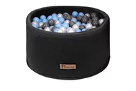 Suche baseny - Suchy basen CZARNY + 200 PIŁEK BABY BLUE-SZARE-PERŁOWE, FLumi - miniaturka - grafika 1