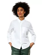 Bluzki damskie - Street One Damska bluzka koszulowa, biały, 36 - miniaturka - grafika 1