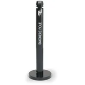 Wyposażenie miejsc publicznych - B2B Partner Stojąca popielniczka zewnętrzna, 1040 x 102 mm, czarny R1BK - miniaturka - grafika 1