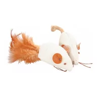 Zabawki dla kotów - Zolux Zabawki dla kota - 2 myszy z piórkami 5 cm - miniaturka - grafika 1