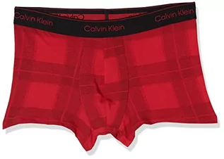 Spodenki damskie - Calvin Klein Męskie szorty męskie w stylu retro 59a, Textured Plaid_exact, XL - grafika 1