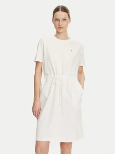 Tommy Hilfiger Sukienka codzienna WW0WW45529 Écru Regular Fit - Sukienki - miniaturka - grafika 1