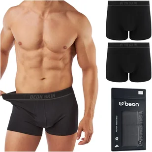 Bokserki męskie Beon MB-G11 Coal Black 2x XXL - Majtki męskie - miniaturka - grafika 1
