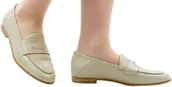 Półbuty damskie - Lordsy Carinii B8527-R77-000-D00 Beż Skóra Naturalna_TN - CARINII - miniaturka - grafika 1