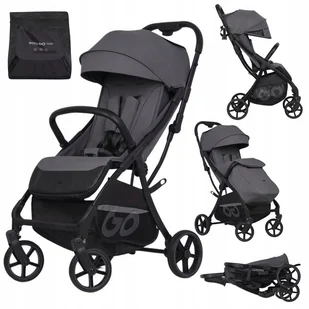 Wózek spacerowy spacerówka EasyGo FARO Cloudy Gray Automatyczne Składanie Do 22kg Lekki - Wózki dziecięce - miniaturka - grafika 1