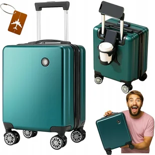 WALIZKA KABINOWA 40x30x20 LOT WIZZAIR BAGAŻ PODRĘCZNY KOŁA 360 ZAWIESZKA - Walizki - miniaturka - grafika 1