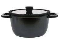 Garnki - SILVERCREST® Garnek aluminiowy z pokrywką, Ø 24 cm (Czarny) - miniaturka - grafika 1