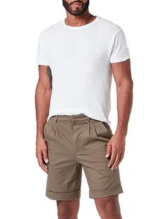 Seidensticker Studio Cropped Chino Short - Regular Fit - Łatwe prasowanie - Szorty studyjne - Szorty - Unisex - Mieszanka bawełny, ciemnozielony, 48W - Spodenki damskie - miniaturka - grafika 1