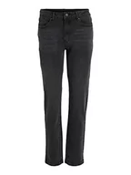 Spodnie damskie - Vila jeansy damskie stray, czarny denim, 34W / 32L - miniaturka - grafika 1