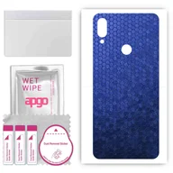 Szkła hartowane na telefon - Folia naklejka skórka strukturalna na TYŁ do Xiaomi Redmi Note 7S - Plaster Miodu Niebieski - apgo SKINS - miniaturka - grafika 1