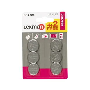 Bateria litowa CR2025 6 SZT. LEXMAN - Baterie i akcesoria - miniaturka - grafika 2