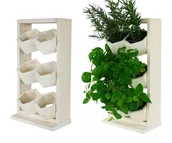 Donice - Drewniany Ziołownik Zielnik Kwietnik Donica Na Zioła Wertykalny Rd-8/2X3 - Naturalny / Wamar-Sosenka - miniaturka - grafika 1