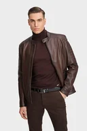 Moda i Uroda OUTLET - Kurtka skórzana FRANCESCO 01031A80GRA - miniaturka - grafika 1