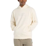 Bluzy męskie - Bluza męska New Balance MT53925PEF - beżowa - miniaturka - grafika 1