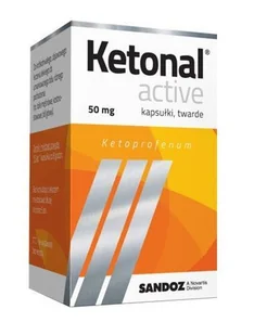 Sandoz Ketonal active 50 mg x 10 kaps |  OD 199 PLN! - Suplementy diety - miniaturka - grafika 1