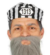 Dodatki do strojów karnawałowych - Czapka więźnia w paski - miniaturka - grafika 1