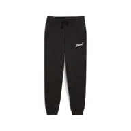 Spodnie sportowe damskie - Damskie spodnie ESS+ Script PUMA Black Gold Foil - miniaturka - grafika 1