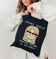 Torby i wózki na zakupy - EKO TORBA DLA KOLEŻANKI Z PRACY BLONDYNKA - miniaturka - grafika 1
