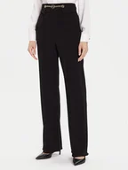 Spodnie damskie - Rinascimento Spodnie materiałowe CFC0126219003 Czarny Regular Fit - miniaturka - grafika 1