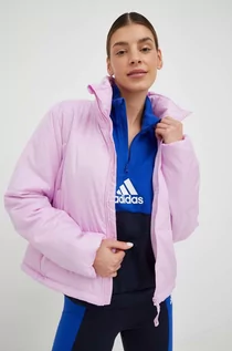Kurtki damskie - Adidas kurtka damska kolor różowy zimowa - adidas - grafika 1