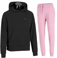 Spodnie sportowe damskie - 4F DAMSKI DRES BAWEĹNA KOMPLET BLUZA SPODNIE / rozm L - miniaturka - grafika 1