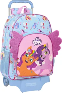 Plecak szkolny na kółkach My Little Pony Wild & Free Niebieski Różowy 33 x 42 x 14 cm - Plecaki szkolne i tornistry - miniaturka - grafika 1
