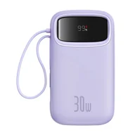 Powerbanki - Powerbank Baseus QPow 2 20000mAh 30W 2xUSB-C (fioletowy) - miniaturka - grafika 1