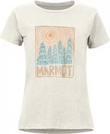Koszulki i topy damskie - Marmot Damski Woodblock T-shirt damski szary Turtledove Heather XS 46470 - miniaturka - grafika 1