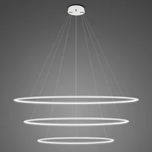 Lampa wisząca Ledowe Okręgi No.3 Φ120 cm in 4k biała ściemnialna Altavola Design - Lampy sufitowe - miniaturka - grafika 1