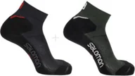 Skarpetki i podkolanówki sportowe - Skarpety Salomon Speedcross Ankle 2pack Ebony / Ponderosa Pine - miniaturka - grafika 1