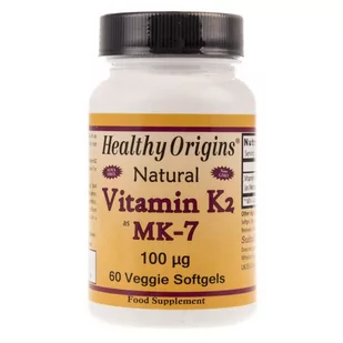 Healthy Origins Healthy Origins Witamina K2 MK-7 100 mcg - 60 kapsułek - Witaminy i minerały - miniaturka - grafika 1